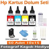 HP 1518 Uyumlu Kartuş Dolum Seti