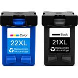 Hp 21XL / 22XL Yüksek Kapasiteli Muadil Kartuş Seti Hp Deskjet F325,F335,F340,F350 Yazıcı Uyumlu