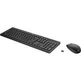 HP 230 18H24AA Kablosuz Klavye+ Mouse Set 2.4Ghz (2 x AAA keyboard; 1 x AA Mouse) Siyah (KDO)