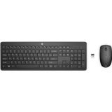 HP 230 Uyumlu Kablosuz Siyah Klavye-Mouse Türkçe Q-Klavye 18H24AA