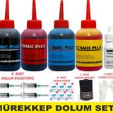 HP 2620 2630 2632 4x100 ml Uyumlu Kartuş Mürekkep Dolum Seti