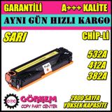 HP 305A CE412A M351-M451-M375-M475 Sarı Muadil Toner