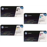 HP 307A CE740A-CE741A-CE742A-CE743A CP5225 Orjinal Toner 4'lü Set