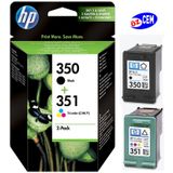 HP 350-351-SD412EE C4280-C4380-C4480-C4580-5280-D4260-D4360-D5360-J5780-J6410 2'li Orijinal Kartuş
