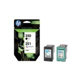 HP 350 - 351 Sd412ee Siyah Ve Renkli Ikili Paket Orjinal Kartuş