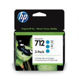 HP 3ED77A Mavi 712 29 Ml 3 Packs Genıs Format Murekkep Kartusu Hp