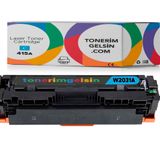 Hp 415A-W2031A Mavi Muadil Chipsiz Toner