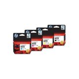HP 655 3525-4615-4625 Sarı Kırmızı Mavi Siyah Orijinal Kartuş Seti