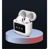 HP-695 Enc+Anc Bluetooth Kablosuz Kulaklık 5.2 LED Dokunmatik Ekranlı Şarj Kutusu Renkli LCD Hd Bass - Siyah