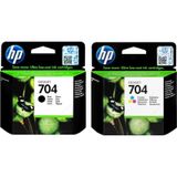 Hp 704 Siyah Cn692Ae Hp 704 Renkli Cn693Ae Kartuş Seti 2060