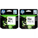 Hp 704 Siyah Ve Renkli Kartuş CN692A, CN693A SET - HP 704