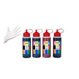 Hp 704 Siyah ve Renkli Kartuş Uyumlu Dolum Seti 4X500 ML