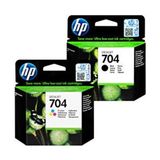 HP 704 Siyah ve Üç Renkli Kartuş CN692AE CN693AE 2'li Yüksek Baskı Kalitesi ile Uyumlu