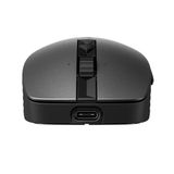 HP 710 Fare | USB-C üzerinden şarj edilebilir | 6 tuşlu | 3.000 DPI | sessiz | 90 güne kadar pil ömrü | 2,4 GHz dongle veya Bluetooth | 84 g | siyah