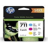 HP 711-P2V32A Renkli Kartuş