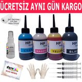 Hp 7612 251Dw 276Dw 4X100ml Muadil Mürekkep Seti Duruınk 4 Renk Kartuş Dolum Mürekkebi