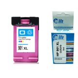 HP 901, HP OfficeJet 4500 G510a, 4500 G510g, J4000 AIO, J4524, J4525, J4535, J4540, J4540, (Renk, XL) ile uyumlu Inklife Yeniden Oluşturulmuş Kartuş