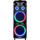 Hp 910 Taşınabilir Şarjlı Bluetooth Hoparlör 80 Rms 2 * 10 Inc Woofer Karaoke Mikrofon - Antrasit