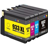 Hp 932XL-933XL Hp Officejet 6600 (CZ155) E-Aio Yazıcı Uyumlu Muadil Kartuş Seti - Siyah - Mavi - Sarı - Kırmızı