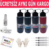 Hp B010 B109 B110 4X500ml Muadil Mürekkep Seti Duruınk 4 Renk Kartuş Dolum Mürekkebi