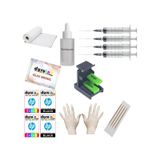 Hp C4485 C4500 C4580 350 351xl Kartuş Dolum Seti 500ml Siyah+3x100ml Renkli