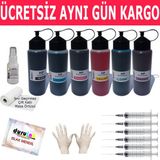 Hp C5188 C6150 C6180 6X500ml Muadil Mürekkep Seti Duruınk 6 Renk Dolum Photosmart Kartuş Dolum Mürekkebi