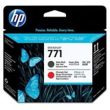 HP CE017A 771 Mat Siyah ve Kromatik Kırmızı Baskı Kafası