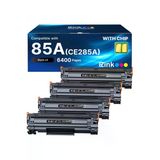 Hp Ce285a Toner Laserjet P1102w Ink Cartridge P1102 P1109w M1217nfw M1212 M1212nf M1217 Pro Printer (4 Pack)