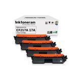 Hp Cf217A 17A Laserjet Pro M102A M102W Mfp M130A M130Fn M130Fw M130Nw (Black, 4-Pack)