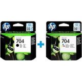 HP CN692AE CN693AE 704 Siyah Renkli Kartuş Seti