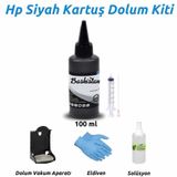 HP Deskjet 1000 Uyumlu Siyah Kartuş Dolum Seti