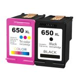 Hp Deskjet 2515 650XL Siyah-Renkli İthal Muadil Kartuş Seti siyah 500 Sayfa-Renkli 500 Sayfa, HKT-50233