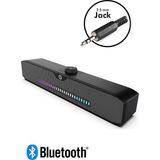 HP DHS-4200S Bluetooth + 3.5 mm Jack Multimedia Rgb Ledli Soundbar Hoparlör 2B283AA - Siyah