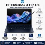 HP Elitebook x Flip G1I 14 Inç Wuxga IPS Dokunmatik Iş Laptopu, Core Ultra 7 268V, 32GB Ram, 1tb Ssd, Windows 11 Pro, Arc Grafik, Dönüştürülebilir Bilgisayar - 1 TB - 32 GB
