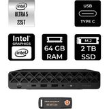 HP Elitedesk 8 Mini G1I Aı Core Ultra 5 225 Mini PC 64GB RAM 2TB SSD FreeDOS + Per4 USB 998V3ETPN327 - Yok (Free Dos)