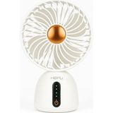 HP-F07 USB Şarjlı Sessiz Masaüstü Mini Fan 360° Ayarlanabilir Gövde Vantilatör - Beyaz