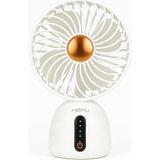 HP-F07 USB Şarjlı Sessiz Masaüstü Mini Fan 360 Derece Ayarlanabilir Gövde Vantilatör - 001-Siyah