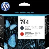 HP F9J88A 744 Mat Sıyah-Kırmızı Baskı Kafası Kartuş