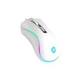 HP G100 1600 Dpı Usb Kablolu Optik Ledli Gökkuşağı Aydınlatmalı Oyuncu Mouse Beyaz | Ramwhite Garantili