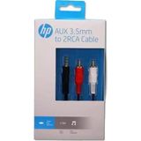 Hp HP029GBBLK3TW Aux 3.5 mm To 2rca Dönüştürücü Kablo Siya - 1 Adet