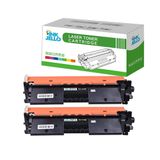 HP Laserjet Pro M102 Serisi M102a M102W M130 M130a M130fn m130fnwp m130fw m130nw M132 M132a M132fn M132fp M132fw M132nw CF217A için inkJello Uyumlu Toner Kartuşu Değiştirme (Siyah, 2-Paket)