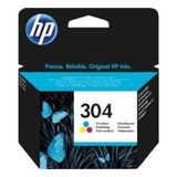 HP N9K05EA 304 100 Sayfa Kapasiteli 3 Renkli Mürekkep Kartuşu