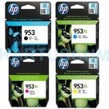 HP Officejet Pro 7720/7730/7740/8210 953 + 953XL Sarı Kırmızı Mavi Siyah Kartuş Seti