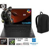 Hp omen 17-DB1015NT Ryzen Ai 7-350 64GB 2tb RTX5060 8gb 17.3 144hz W11 Pro C2EZ5EA Duddi Çanta - 2 TB - 64 GB