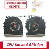 Hp Pavilion Gaming 15-Dk Tpn-C141 Notebook Cpu+Gpu Fani, Sag-Sol Set (1 Takim Fan)