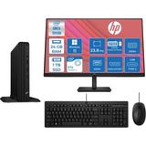 Hp Pro Mini 260 G9 Intel I5 1335U 4,6ghz 24GB 1tb SSD Intel® Iris® Xe+23.8 Mon 100Hz WIN11PRO Mini Masaüstü Bilgisayar A55C4ETZP08+ZETTAUSBBELLEK - Windows 11 Pro
