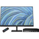 Hp Pro Mini 400 G9 Intel Core İ7-14700T 48GB Ddr5 1tb SSD WINDOWS11HOME 23.8 Fhd Monitör Mini Masaüstü Bilgisayar W9H6W3ET48 + Zetta USB Bellek