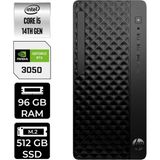 HP Prodesk 2 Tower G1I i5 14500 RTX 3050 Masaüstü Bilgisayar 96GB RAM 512GB SSD FreeDOS + Per4 USB B6XX1ETPN497