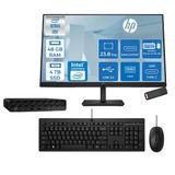 Hp Prodesk 4 Mini G1ı Intel® Core™ Ultra 5 225T 4,9Ghz 48Gb Ddr5 4Tb Ssd Intel®Graphics Freedos +23.8 100Hz Monitör Mini Masaüstü Bilgisayar 24By6x8etf20+Zettausbbellek