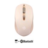 HP S1000 Plus Kablosuz Bluetooth Mouse Çift Modlu Kompakt Sessiz 2,4ghz+BT5.0 Altın| Ramwhite Garantili